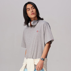 Dickies 帝客 简约小logo全棉短袖男女T恤多色可选DK010991 Y 中羽灰 XS