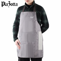 plazotta seit 1893德国 做饭的围裙厨房家用防水防油工作时尚男女大人围裙 浅黑色 1件