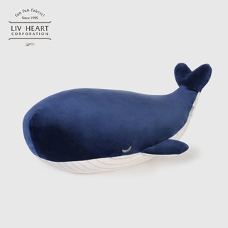 LIV HEART 日本LIVHEART鲸鱼公仔抱枕蓝鲸毛绒玩具玩偶睡觉布娃娃生日礼物