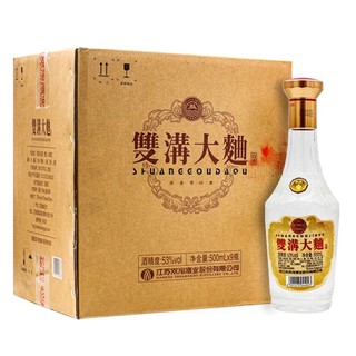 双沟 大曲 金奖 光瓶 53%vol 浓香型白酒 500ml*9瓶 整箱装