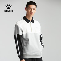 KELME 卡尔美 运动休闲卫衣秋冬男新款翻领套头衫中性针织宽松上衣