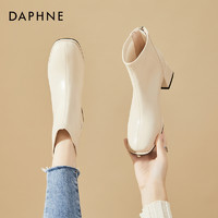 DAPHNE 达芙妮 新款时尚女鞋靴子2024瘦瘦靴马丁靴短靴04501FXcxx