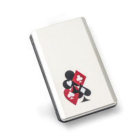 爱滤宝(ailboo)烟盒6支透窗横推铝盒金属汉烟盒子男士不锈钢自动弹烟盒套 小如意【6支装】银色扑克