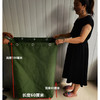 展林帆布大容量收纳袋便携环保袋快递打包袋立方体方形帆布袋大号布袋 军绿长40宽60高度100厘米