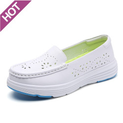 宾莱伊护士鞋真皮女软底透气不累脚医院工作鞋现货春季女鞋休闲鞋