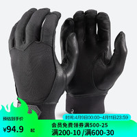 DECATHLON 迪卡侬 棒球打击手套真皮垒球成人防护防磨纯黑色S-4354738