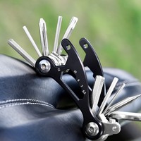 OKOutdoor 多功能折叠不锈钢单车组合修理工具十字螺丝批自行车电动车配件