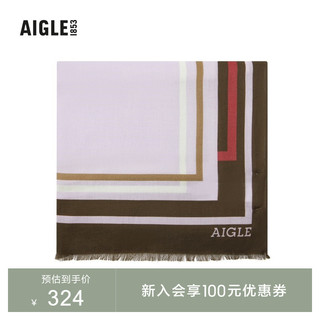 AIGLE 艾高 春夏款APILER PR女士休闲撞色设计时尚休闲棉质围巾围脖