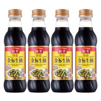 88VIP：海天 酱油特级金标生抽500ml*4瓶调味调料礼盒装家庭烹饪提鲜点蘸