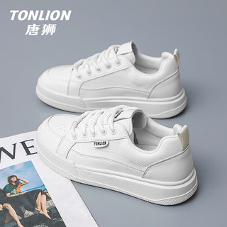 唐狮（TonLion）女鞋春夏季2024小白鞋女士韩版板鞋女休闲运动鞋子女 米色39 39码