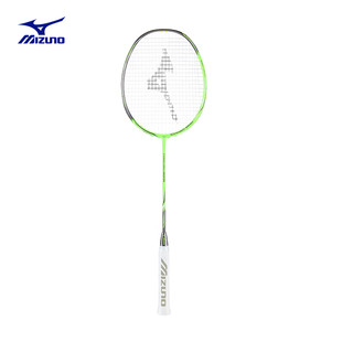 Mizuno 美津浓 24新款HM石墨结构轻量羽毛球拍CARBO PRO 829 90/深灰/霓虹绿 4U5