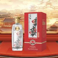 泸州老窖 定制酒齐白石三寿图酒52度浓香型白酒 500ml*1瓶