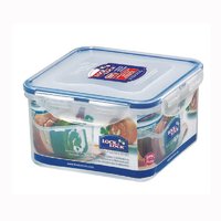 LOCK&LOCK 微波炉PP塑料密封冰箱餐盒分隔午餐带饭便当盒长方形保鲜盒 HPL822D(无分格1.2L)