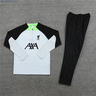 杜城阿森纳利物浦足球训练服套装男儿童半拉链外套长袖足球训练衣 白色 阿森纳 M 高165-175重120-150