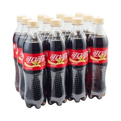 Coca-Cola 可口可乐 香草口味网红碳酸饮料汽水500ml*12瓶装整箱批发特价清仓