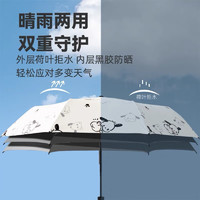 京迭 儿童雨伞卡通小狗全自动晴雨伞学生女生方便便携折叠防晒遮阳伞 手动幸运小狗-灰白色