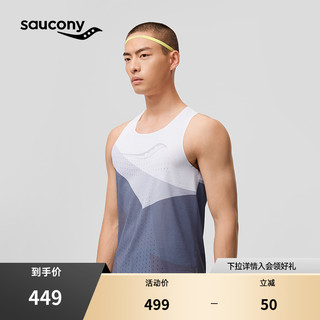 Saucony索康尼2024男子专业跑步运动背心吸湿速干轻巧透气