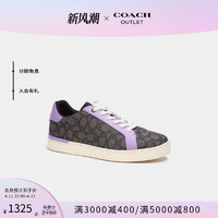 COACH 蔻驰 奥莱男士经典标志提花CLIP低帮运动鞋