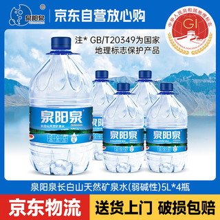 泉阳泉 天然矿泉水 5L*4桶