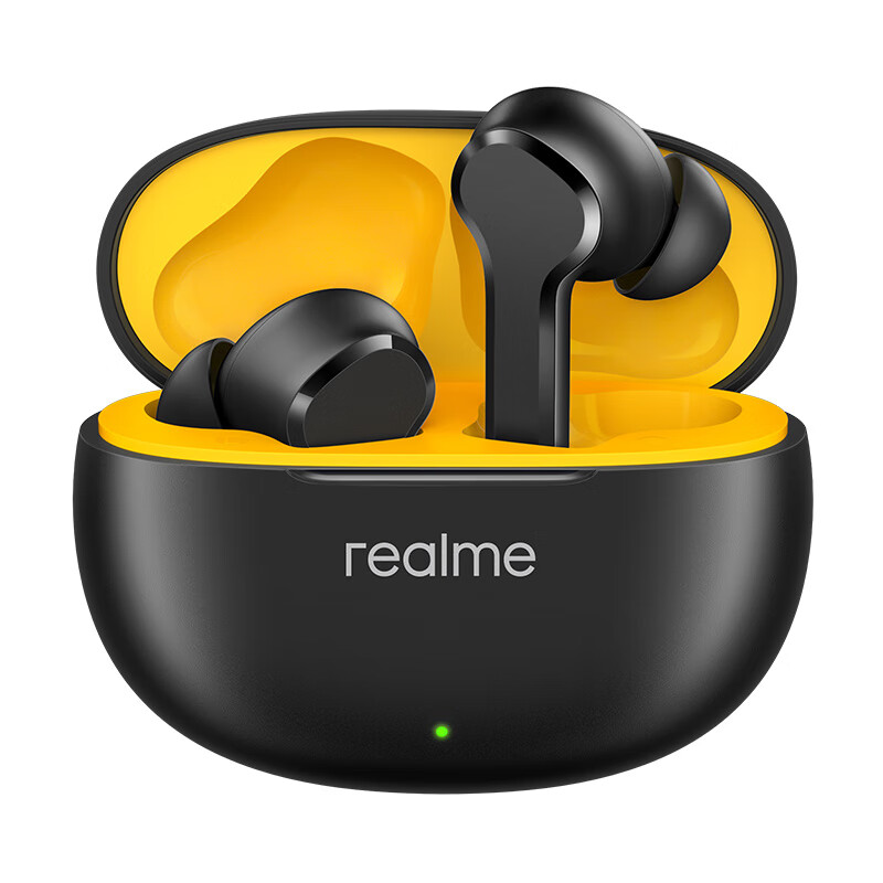 realme 真我 Buds T110 入耳式真无线动圈降噪蓝牙耳机 朋克黑