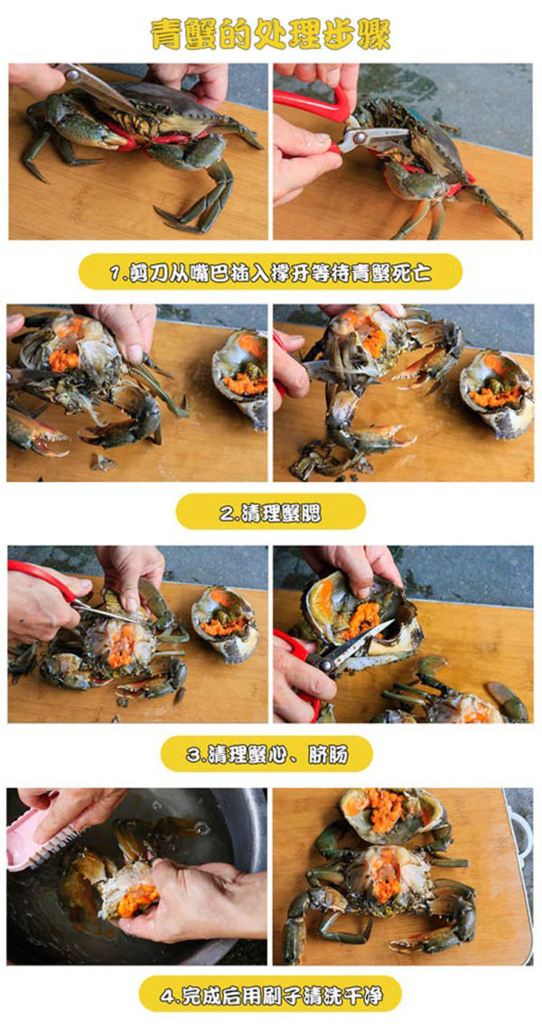 青蟹的做法和步骤(青蟹的做法和步骤图片)