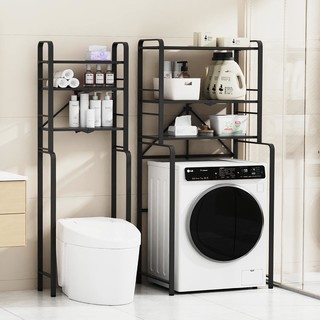 纳谷 免安装折叠式马桶洗衣机上置物架 白色-折叠式免安装 马桶架