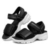 斯凯奇（Skechers）舒适速干透气缓震软底休闲百搭女士凉鞋 119239-BKW 黑色/白色 36