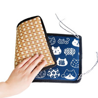 憨憨宠 猫笼平台垫套装猫咪宠物脚垫加厚双面防卡脚棉垫猫垫子猫吊床 57*31cm适用于850双层猫笼凉席款