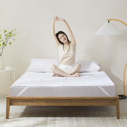YANXUAN 网易严选 床垫保护垫3层抗菌防水床褥床垫 180×200cm 白色床笠款