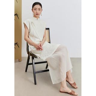 旗袍2023夏季素雅提花气质高级感中国风女装新中式连衣裙