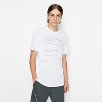 Armani Exchange 阿玛尼男装纯棉字母logo套头针织T恤衫