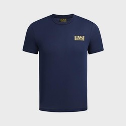 EA7 2024年春夏新品 阿玛尼男式经典logo休闲轻薄短袖T恤