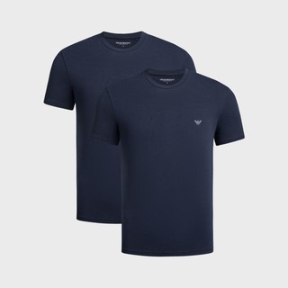 EMPORIO ARMANI 2024年春夏新品 阿玛尼男式简约圆领短袖T恤（两件装）