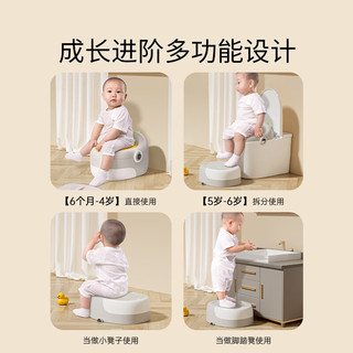 英氏（YEEHOO）儿童马桶圈坐便器婴儿便盆小孩宝宝如厕所幼儿座尿盆-恐龙绿