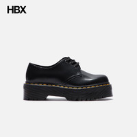 马丁（DR.MARTENS） 1461 Quad Polished Smooth Leather休闲鞋女HBX 黑色 UK 5