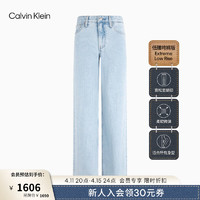 Calvin Klein Jeans24春夏女士复古浅蓝纯棉低腰宽松垮裤牛仔裤J223381 1AA-牛仔浅蓝 29