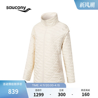 Saucony索康尼2024新款女子棉服气凝胶羽绒裁片轻薄保暖运动休闲