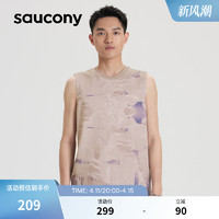 Saucony索康尼官方正品运动男子无袖休闲潮流T恤透气时尚宽松