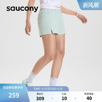 Saucony索康尼秋冬女子跑步运动梭织跑步休闲短裤透气凉感舒适轻