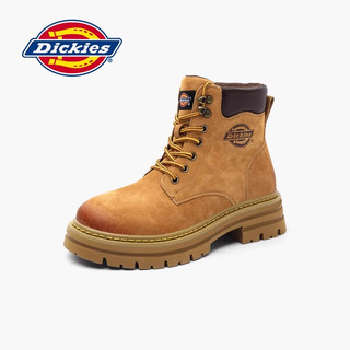 Dickies 帝客 马丁靴女款秋冬棉靴真皮雪地靴厚底短靴冬季加绒靴子女鞋