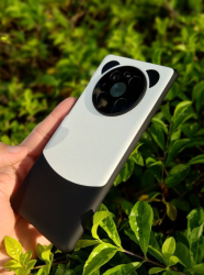 greyes观悦新款熊猫华为mate40pro手机壳真素皮保护套