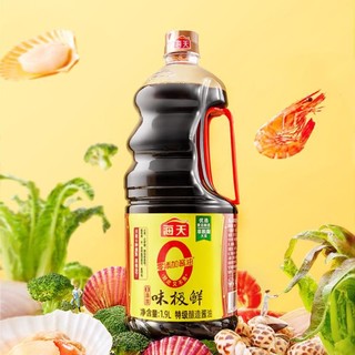 海天 酱油 0添加味极鲜1.9L 零添加酱油 黄豆酿造特级生抽提鲜炒菜