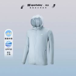 hla海澜之家sportsday马术运动钓鱼夹克男24春夏新印花防晒衣男