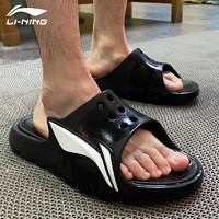 LI-NING 李宁 拖鞋运动户外沙滩鞋 黑色