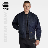 G-STAR RAW2024春新Deck飞行员男士耐穿痞帅罗纹领拉链夹克D24754