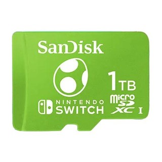 PLUS会员：SanDisk 闪迪 SDSQXAO-1T00-ZNCZN TF存储卡 1TB （U3、4K）Nintendo Switch任天堂授权