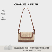 CHARLES & KEITH CHARLES&KEITH24夏新品CK2-20271345绳结编织旅游腋下斜挎帆布包