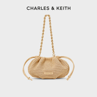 CHARLES & KEITH CHARLES&KEITH24夏季新款CK2-70840565柔软链条编织斜挎水桶包女