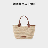 CHARLES & KEITH CHARLES&KEITH24;夏新款CK2-30271346绳结手提菜篮子包编织托特包