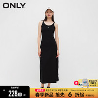 ONLY 2024夏季新款通勤百搭收腰修身长款吊带连衣裙女